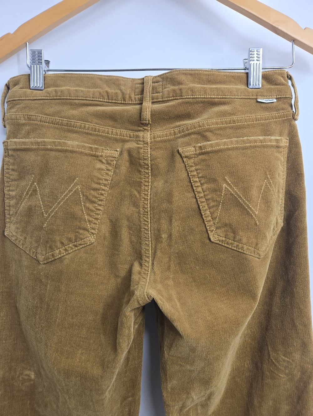 MOTHER Outsider Crop Corduroy Pants Hopscotch Brown - Picture 13 of 16